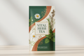make a tea packet picture inclusig herbs tea nsme vital herb tea